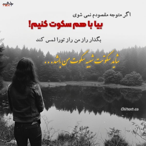 عکس نوشته یک روز من سکوت خواهم کرد