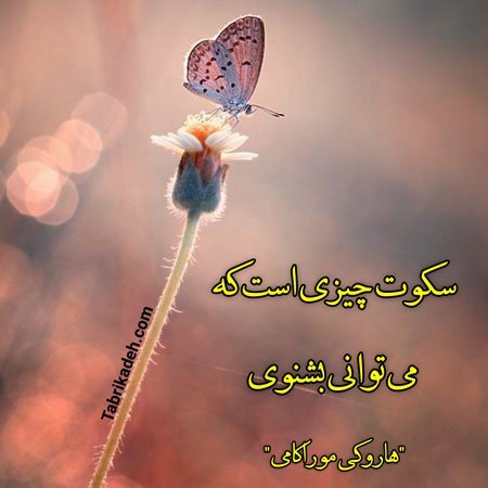 عکس نوشته سکوت بهترین جواب است