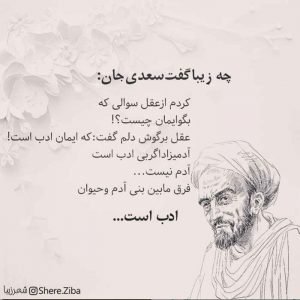  شعر درباره سکوت از سعدی + عکس