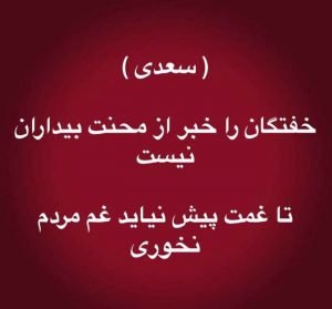  شعر درباره سکوت از سعدی + عکس