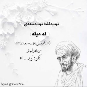  شعر درباره سکوت از سعدی + عکس