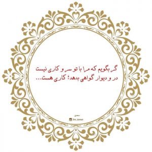  شعر درباره سکوت از سعدی + عکس