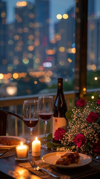 عکس شام عاشقانه لاکچری