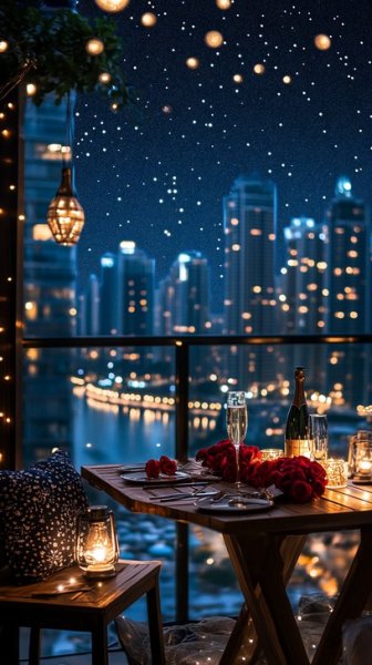 عکس شام عاشقانه لاکچری