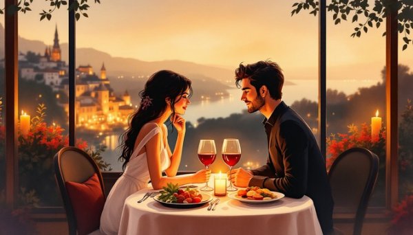 عکس شام عاشقانه لاکچری