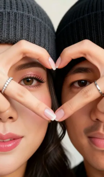 ژست عکس دونفره عاشقانه بدون چهره