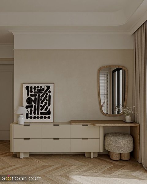  عکس میز آرایش دیواری
