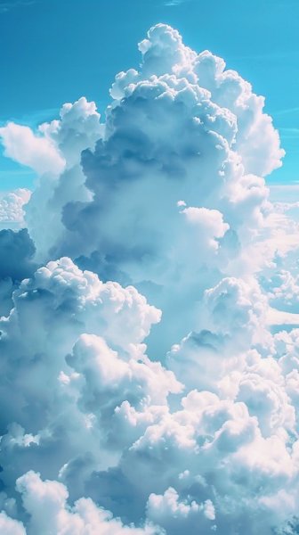  عکس آسمان آبی با ابر سفید