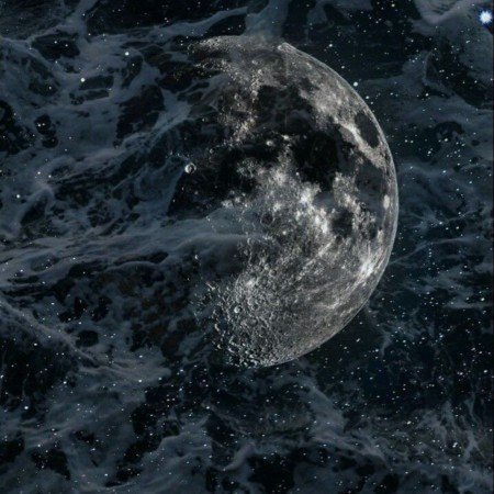  عکس ماه پشت ابر