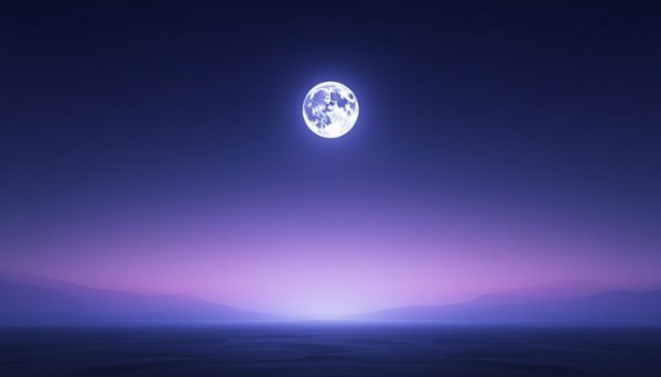  عکس ماه کامل در آسمان آبی