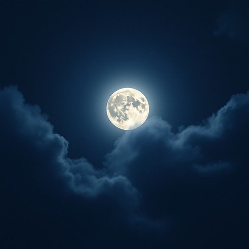  عکس ماه کامل در آسمان آبی