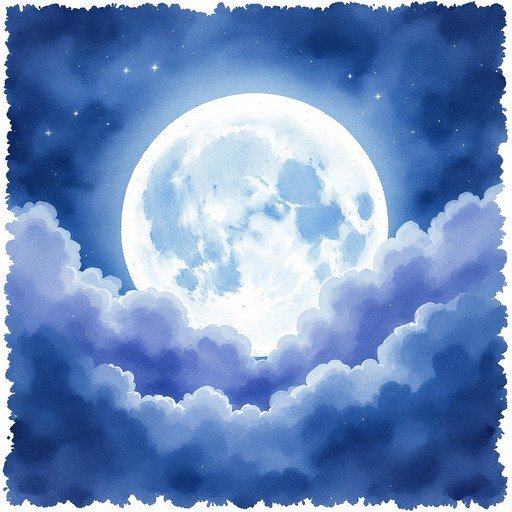  عکس ماه کامل در آسمان آبی