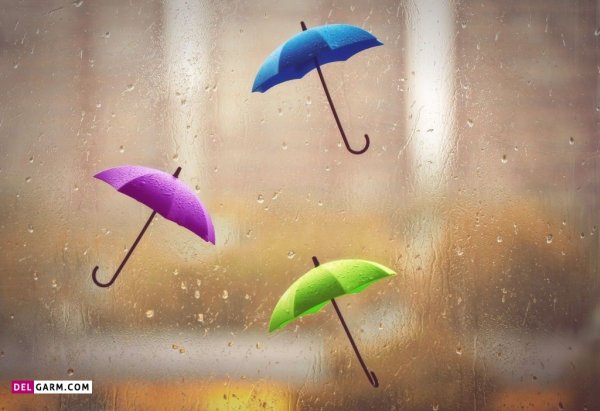 عکس باران روی شیشه ماشین در شب