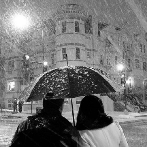  عکس برفی عاشقانه