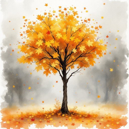  عکس درخت زرد پاییزی