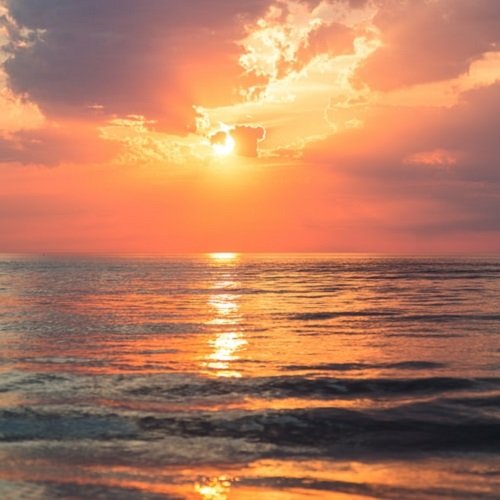  عکس دریا در غروب