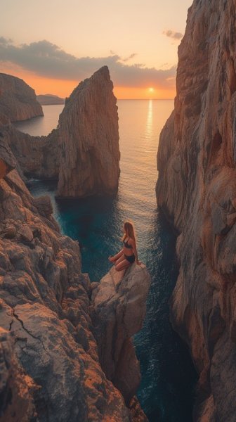  عکس ساحل در غروب