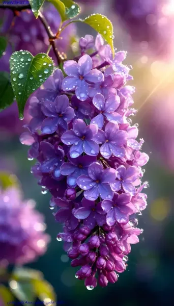  عکس گل بنفش
