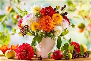  عکس گلهای بهاری در گلدان