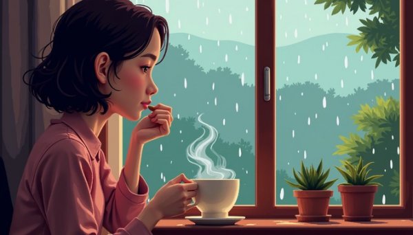  عکس چای کنار پنجره