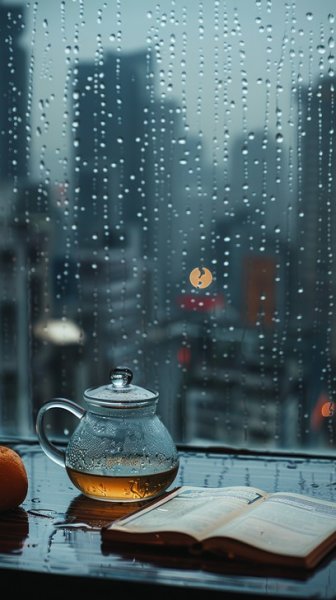  عکس چای کنار پنجره