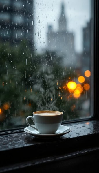  عکس چای کنار پنجره