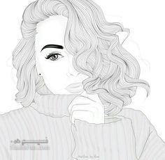  نقاشی جدید ساده دخترانه اسان
