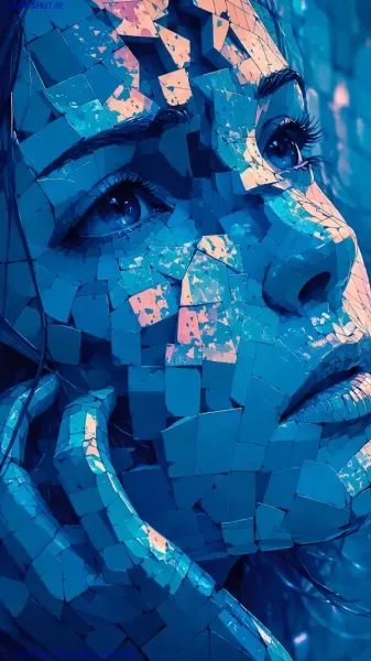  والپیپر آبی ساده