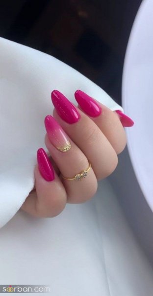  رنگ صورتی جیغ ناخن
