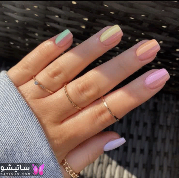 طرح ناخن صورتی پاستیلی