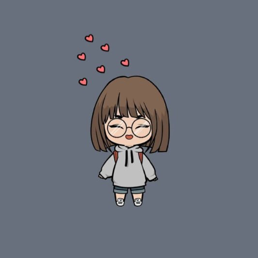 عکس کیوت صورتی برای پروفایل