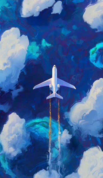 والپیپر هواپیما برای گوشی