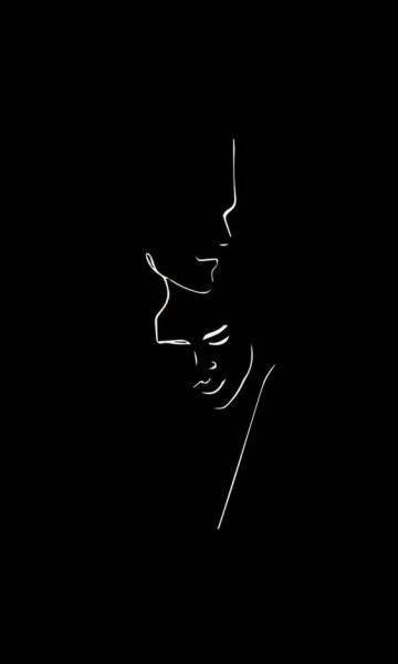  والپیپر عاشقانه مشکی