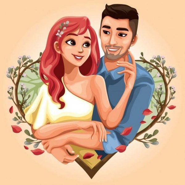 عکس کارتونی دونفره عاشقانه