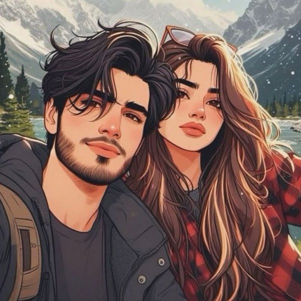  عکس عاشقانه کارتونی بامزه