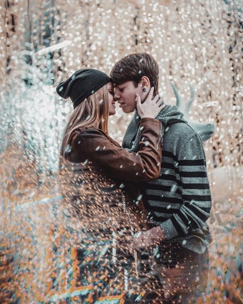  عکس لب چوشی عاشقانه