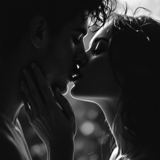  عکس بوسه عاشقانه زن و مرد