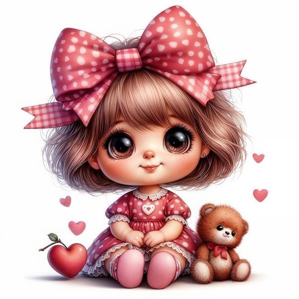  عکس خرس فانتزی بامزه صورتی