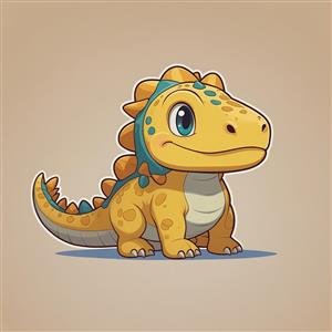 عکس دایناسور کیوت برای پروفایل
