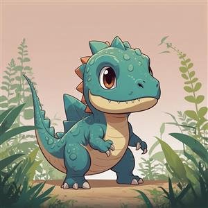 عکس دایناسور کیوت برای پروفایل