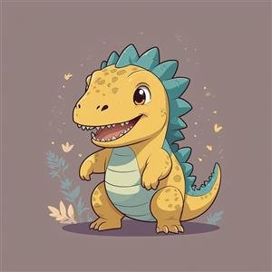 عکس دایناسور کیوت برای پس زمینه