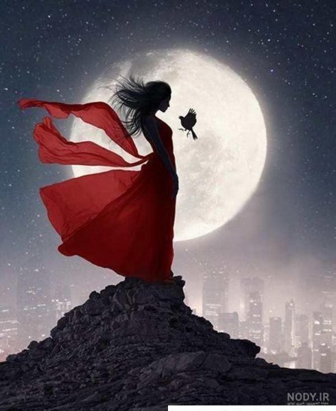  بک گراند قرمز دخترانه