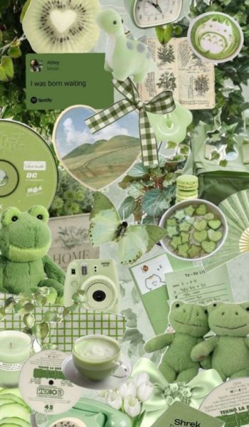 والپیپر سبز کیوت