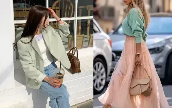  بک گراند سبز ماچا ساده