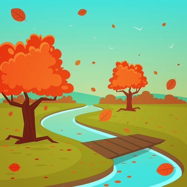  عکس پاییز کارتونی