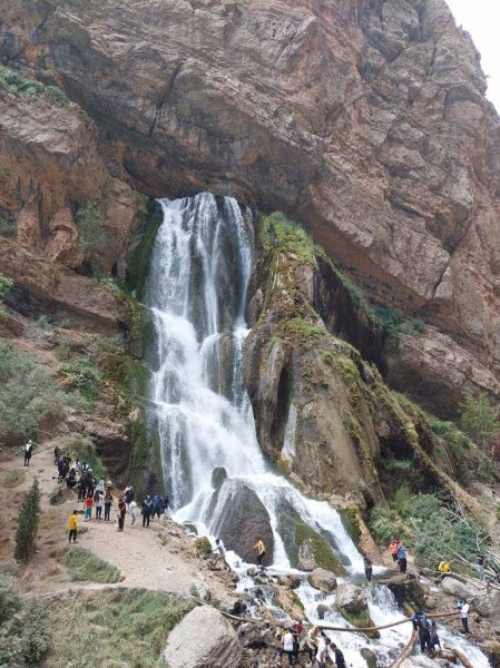  فیلم و عکس آبشار آب سفید الیگودرز