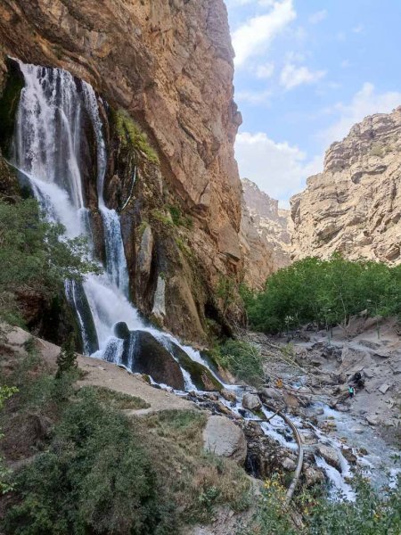  فیلم و عکس آبشار آب سفید الیگودرز