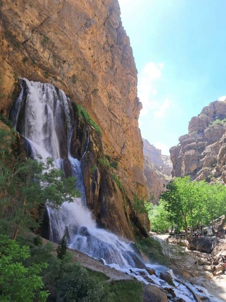 فیلم و عکس آبشار آب سفید الیگودرز
