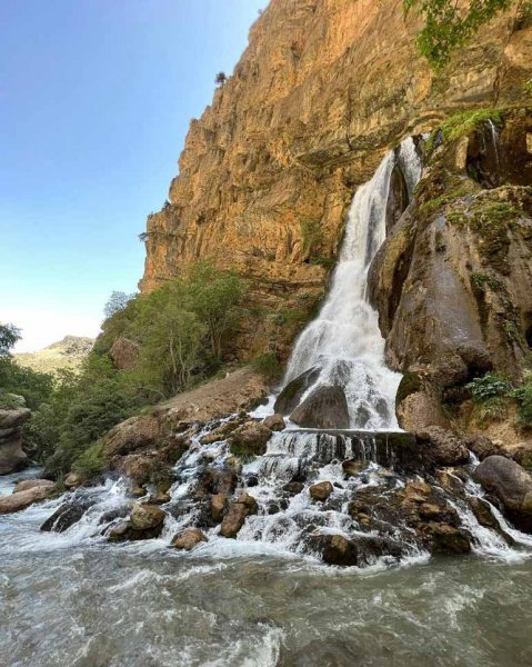  فیلم و عکس آبشار آب سفید الیگودرز