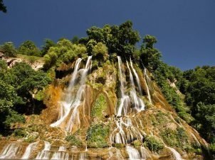  عکس آبشار بیشه در زمستان